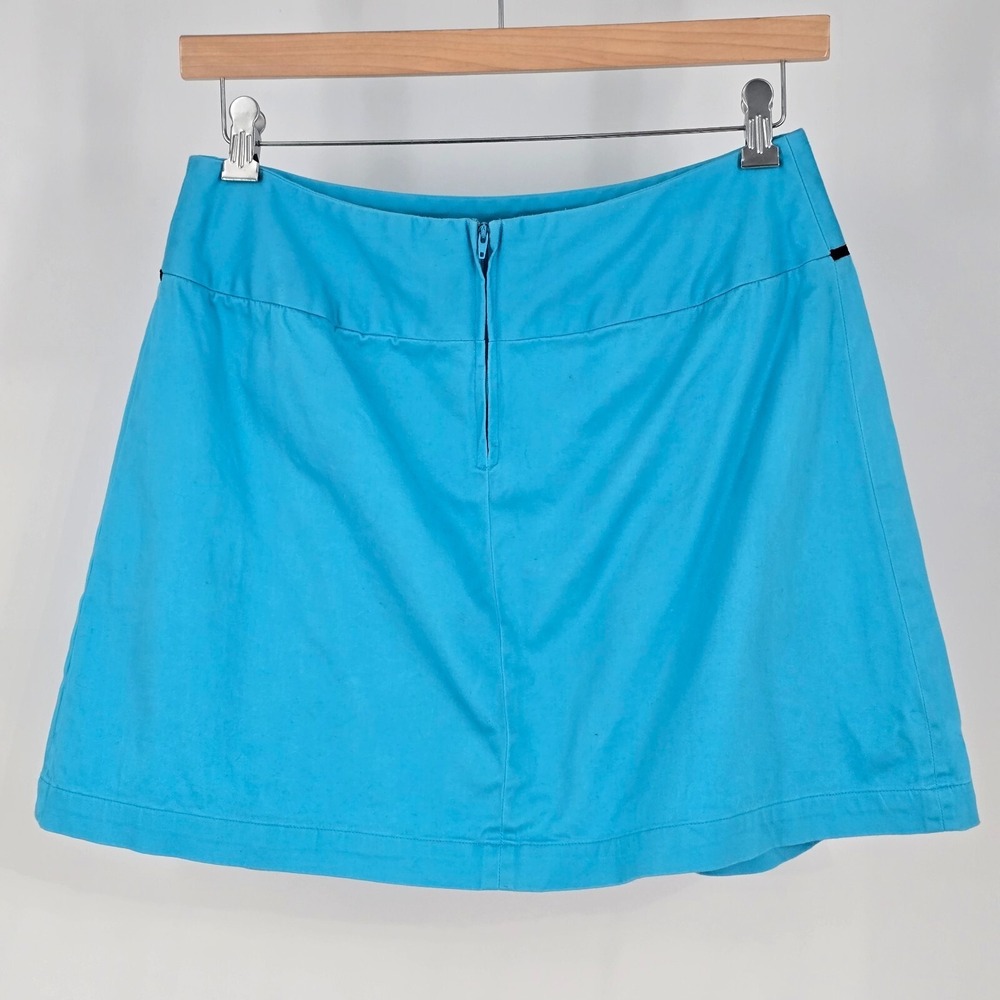 Carolina Blues Womens Skirt Sz 12 Blue Pleated Zipper Leisure Coast Vacation - Picture 2 of 7